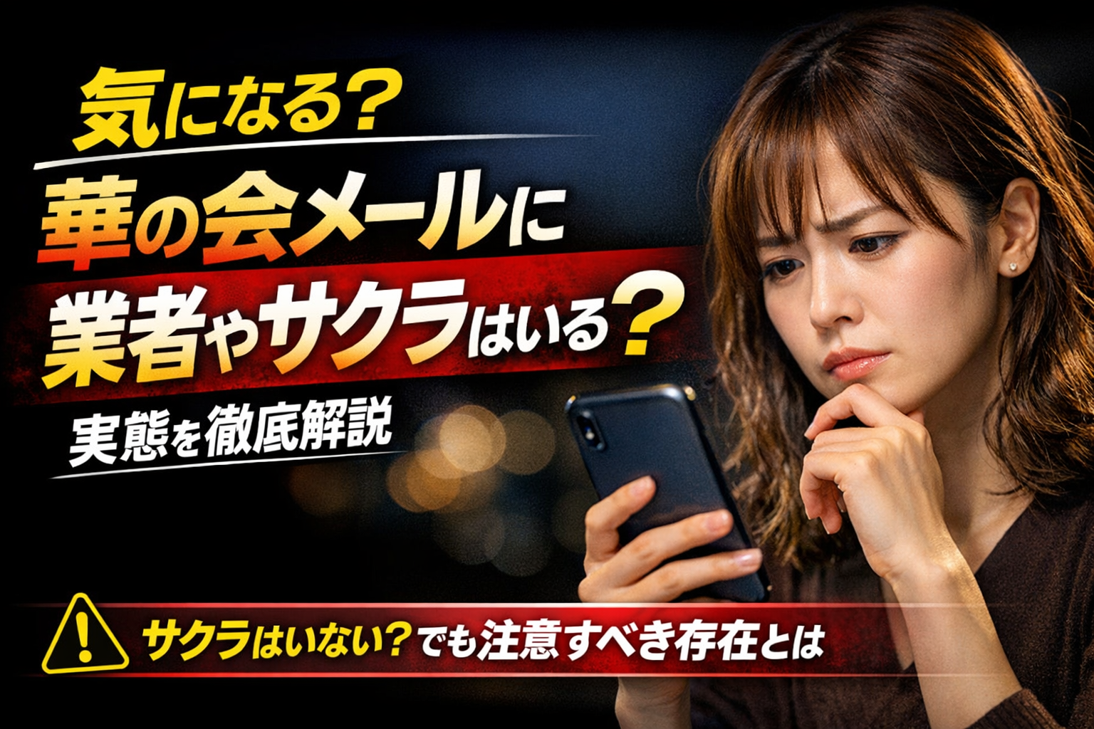 気になる？華の会メールに業者やサクラはいる？実態を徹底解説